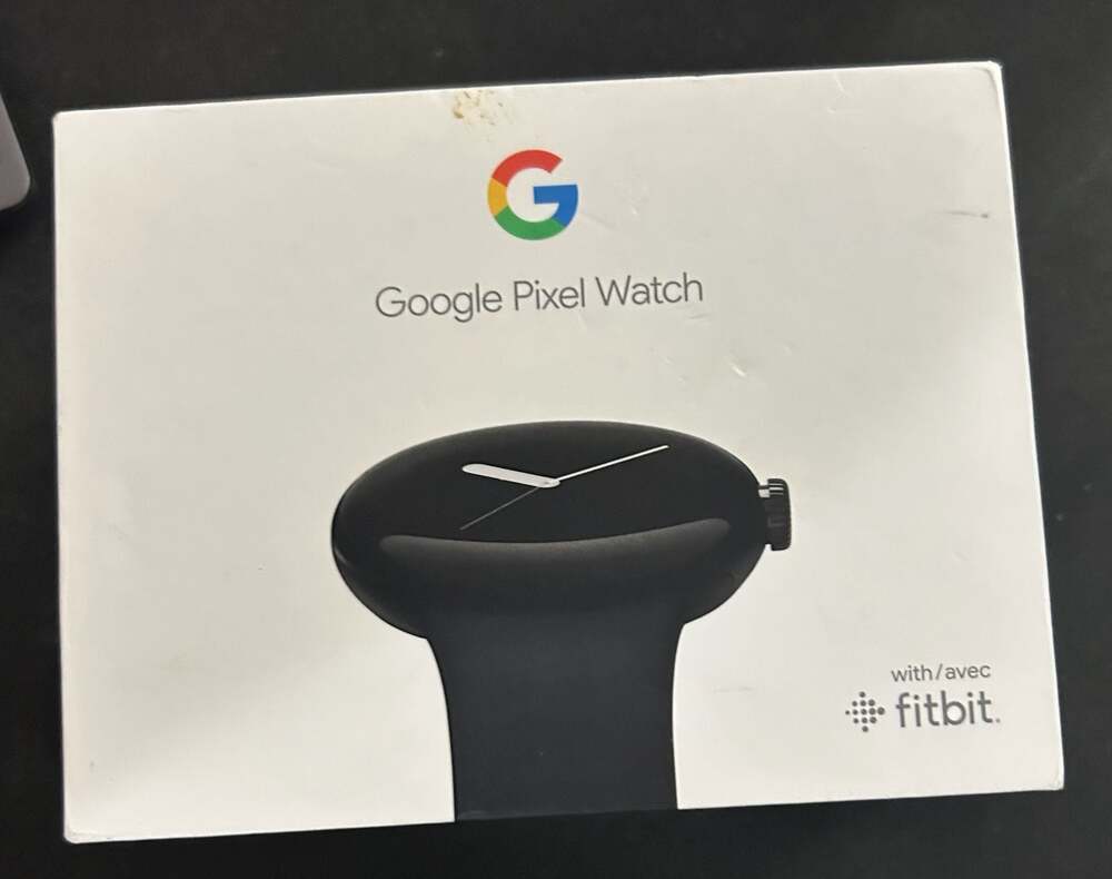 Google Pixel Watch - Matte Black Stainless Steel Case - Obsidian Active Band